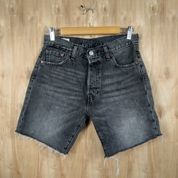 Levi's Pants - Levi's 501 '93 Premium Cut Off Shorts Faded Black Sz W 30